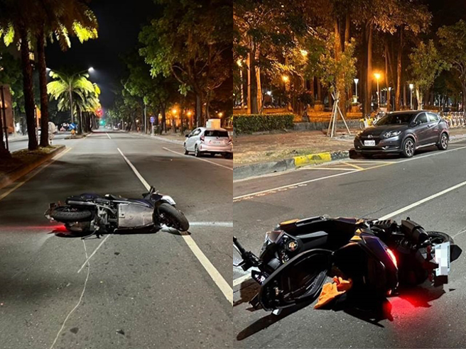 高雄一名就讀高三楊姓男子今（28）凌晨打工結束，騎車回家時自撞身亡，阿嬤聽到寶貝孫子噩耗，崩潰哭倒在地，須靠家人攙扶。（翻攝照片）
