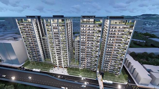 （中工、中石化旗下鼎越合资的「华鼎合作联盟」，成功得标公办都更案「城南水源」，今天中工股价开红盘。图∕台北市住都中心提供）