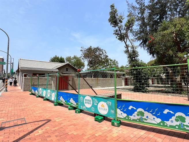 将军村一期已于2019年对外开放，二期工程3月底完工后，目前外围仍拉起围篱。（王惠慧摄）