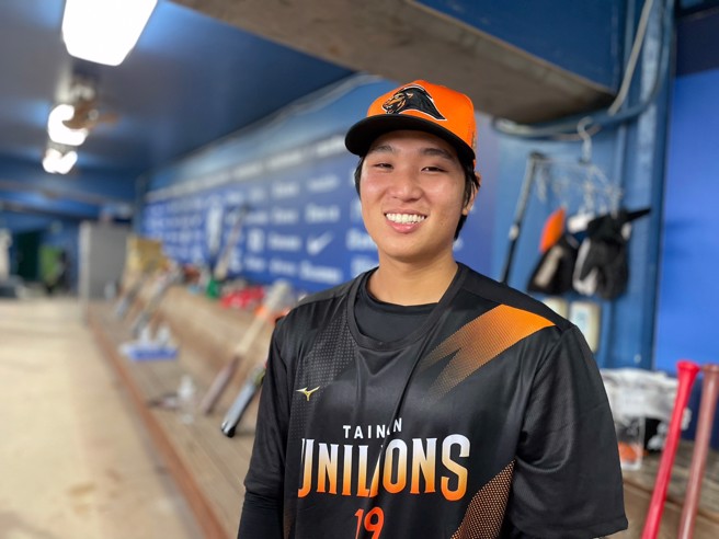 統一獅古林睿煬。（毛琬婷攝）