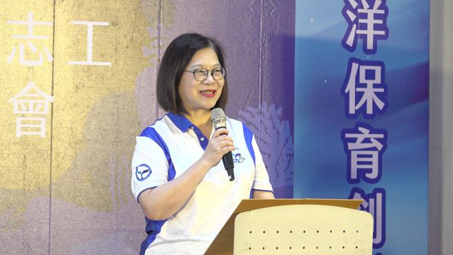 管碧玲表示公私协力的合作将为海洋保育工作带来双赢的局面。（图／品观点提供）