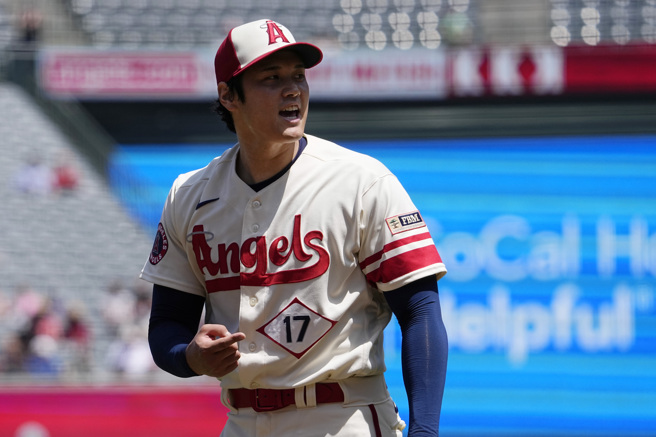 大谷翔平本季仍维持不败之身。（美联社资料照）