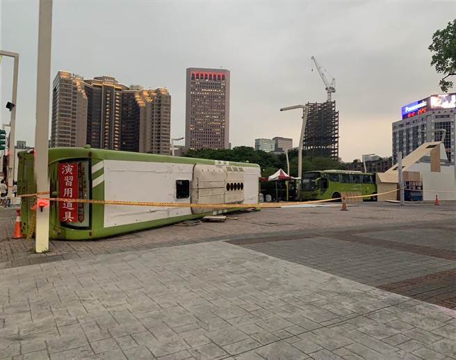 北市民安9号演习5月1日起预演，信义分局吁提早改道。（翻摄照片／林郁平台北传真）