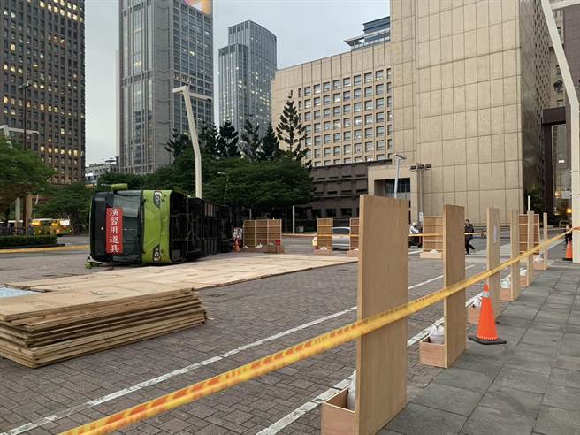 北市民安9号演习5月1日起预演，信义分局吁提早改道。（翻摄照片／林郁平台北传真）