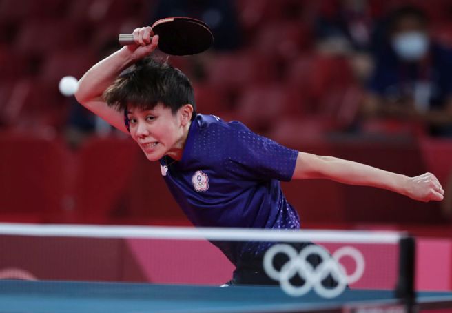 台湾桌球女将郑怡静。（资料照／季志翔摄）