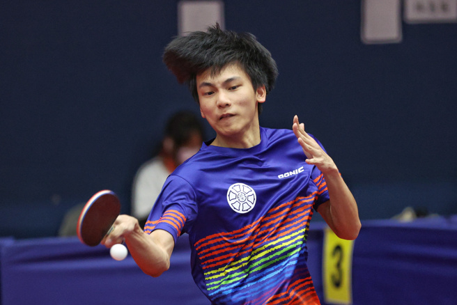 台湾师大黄彦诚在112全大运奋战。（中原大学提供）