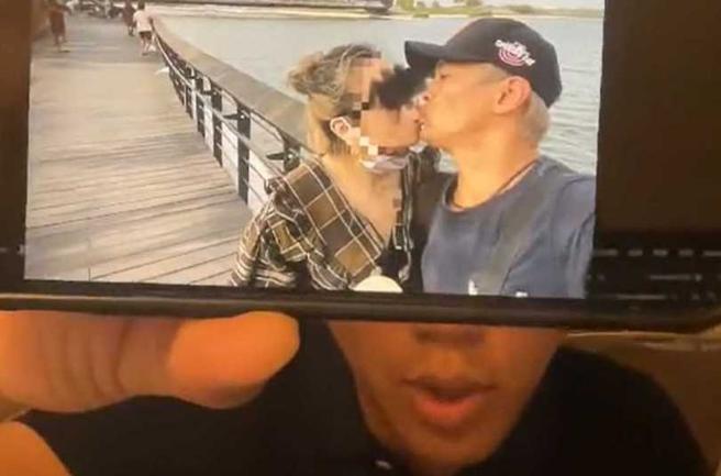 知名狗仔葛斯齐日前公开多张薛纪纲外遇照片，时间点约去年10月底于嘉义游玩时拍的。（图／翻摄自新闻前线专案组葛斯齐脸书）