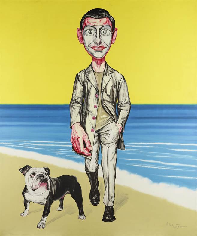 曾梵志《面具2000 第三号》自面世20多年来首次现身拍场。（邦瀚斯提供）