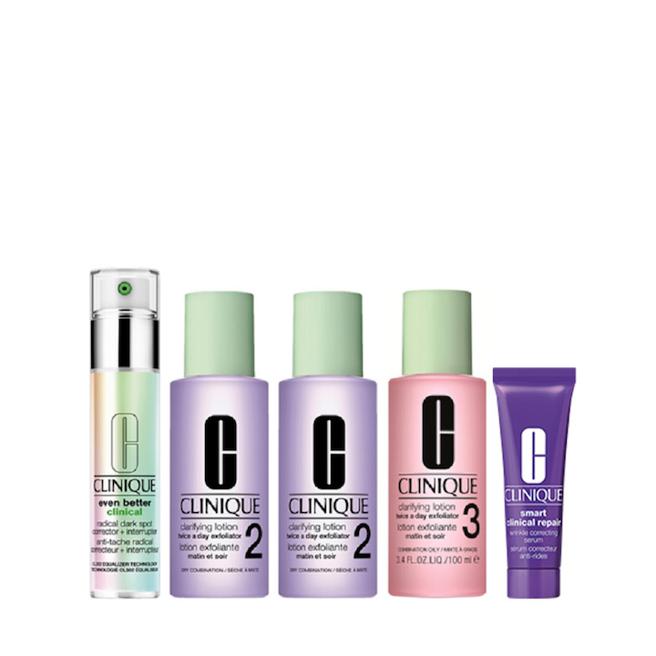 新光三越beautySTAGE美丽台－CLINIQUE激光淡斑超速组，特价49折2650元。（新光三越提供）