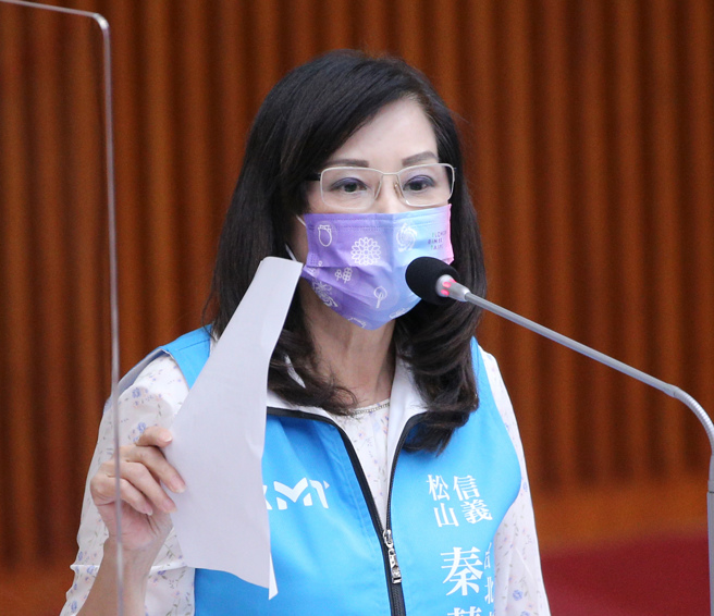 国民党台北市议员秦慧珠。（资料照,黄世麒摄）