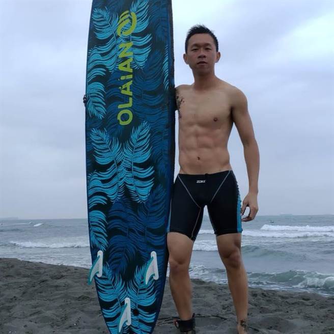 消防队员徐志胜身材令人讚嘆。（徐志胜提供／杨舒婷高雄传真）