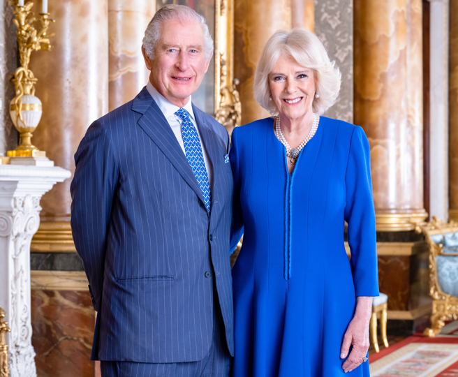 白金汉宫最近公布的英王查尔斯和妻子卡蜜拉官方新照。（达志图库/TGP）