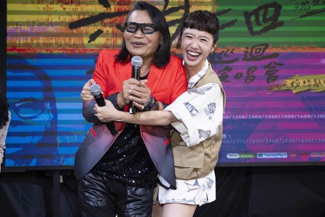 沈文程今演唱会记者会，嘉宾Lulu站台助阵。（大大娱乐提供）