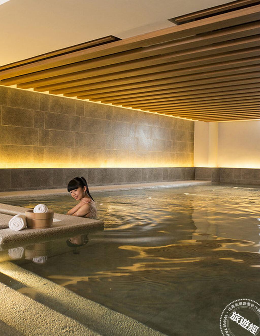 充滿濃厚的日式氛圍男女裸湯「澄大浴場」。（旅遊經提供）