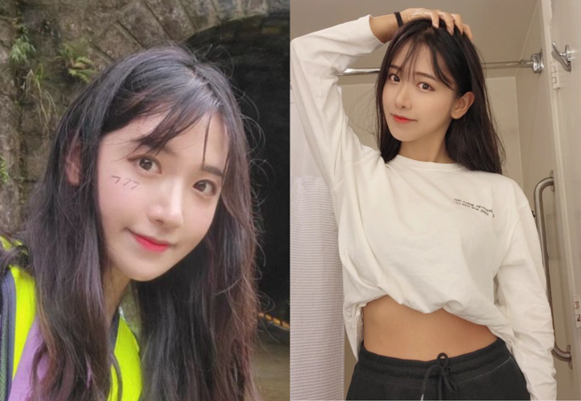 南韩实况直播主「企鹅妹Jinny」（柳允进）来台直播徒步环岛。（图／撷取自企鹅妹IG）