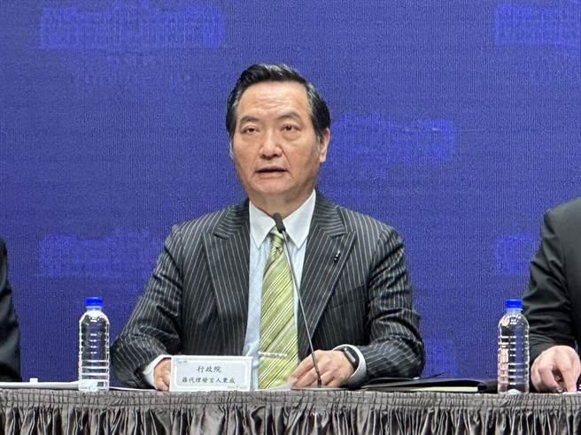 行政院代理发言人罗秉成。（黄婉婷摄）