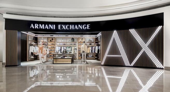 AX Armani Exchange台北101专门店。（Armani Exchange提供）