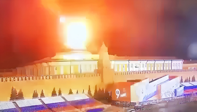 华府智库战争研究所认为，克里姆林宫遭到无人机攻击可能是俄罗斯自己策动的假旗行动，以强化民眾对战争的支持。（图／TPG、达志影像）