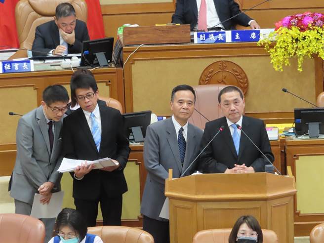 侯友宜對目前分配情況坦言「不公平」。（葉德正攝）