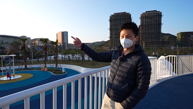 楊昕頤認為大陸的城市發展快速，對於想要創業的人來說有很多的機會可以把握。（圖/旺北林洛安攝）