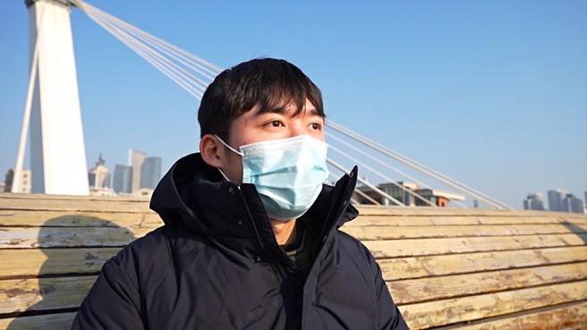 黄皓建议到大陆发展，要试着善用自己的专长，不要害怕，敢于拚搏，在这边找寻自己的一片天。（图/旺北林洛安摄）