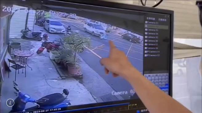 近日「行人地狱」议题闹得沸沸扬扬，屏东恒春镇日前也传出学生奔跑穿越马路遭汽车撞飞的惊悚车祸。（警方提供／谢佳潾屏东传真）