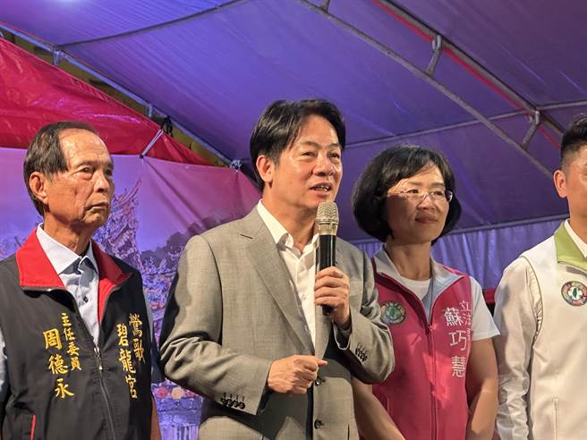 賴清德表示，黑金槍毒一定要解決。（林意筑攝）