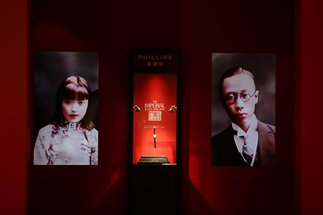 清朝末代皇帝爱新觉罗．溥仪（右）、溥仪妻子同时也是末代皇后婉容。（邓博仁摄）