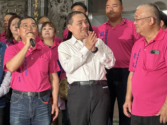 新北市長侯友宜表示，讓台灣能源穩定、不缺電，才是完善的能源政策。（林意筑攝）