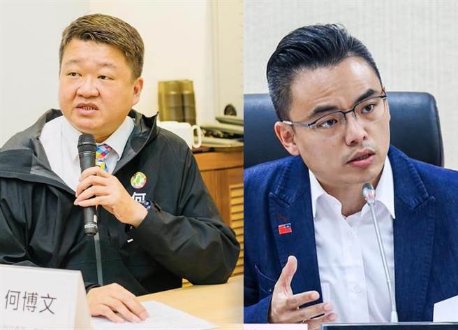 民进党新北市第一选区立法委员参选人何博文强调，从政就是要为后代打造一个更好的台湾，未来将力推非核家园；现任国民党立委洪孟楷则指出，打造良好舞台让每个孩子发挥天赋，正是大家共同努力的方向。(黄敬文翻摄、合成)