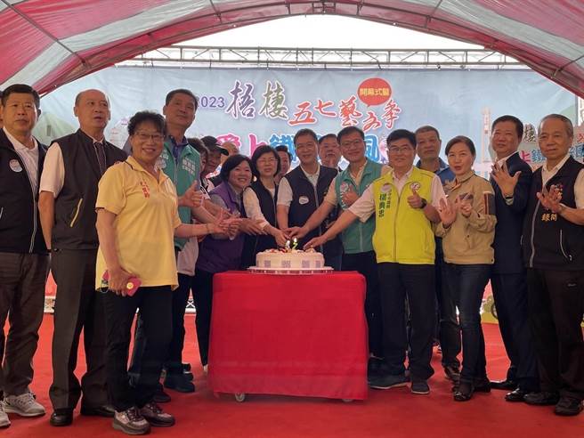 「2023梧栖五七艺文季开幕暨铁马采风活动」7日热闹登场。（梧栖区公所提供／陈淑娥台中传真）