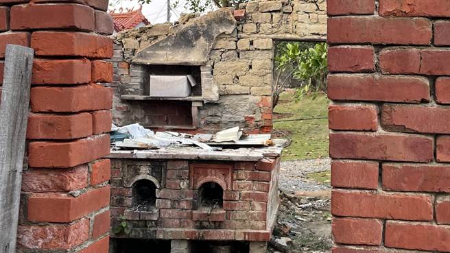 大灶修復前的模樣。（張美雪提供／張毓翎台南傳真）