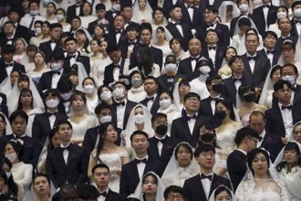 韓國統一教8千對新人集體婚禮 現場戒備森嚴