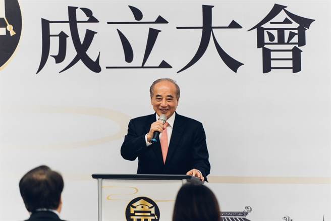 世界华人宗教研究学会由前立法院长王金平担任总顾问。（世界华人宗教研究学会提供）