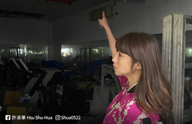 许淑华喊话北市府，应尽速规画重建玉成公园游泳池建筑物。（图 / 取自许淑华脸书）