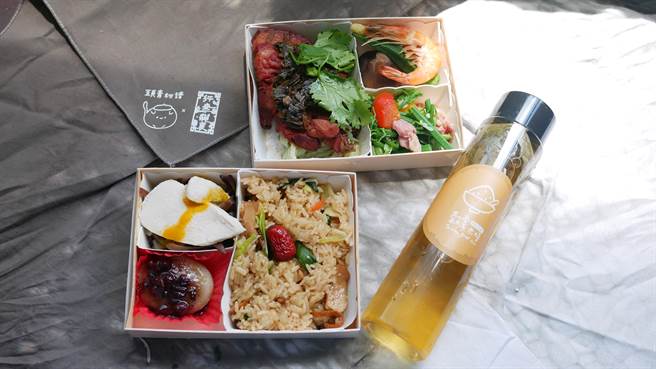 联名合作开发的台铁靓客便当。（头份市公所提供／李京升苗栗传真）