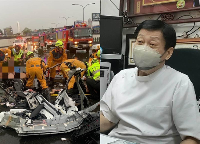 昨(7)日凌晨台中南屯区台74线发生一起严重死亡车祸，法医高大成驾驶的酒测值达0.61mg/l做出回应。（民眾提供、中时资料照）