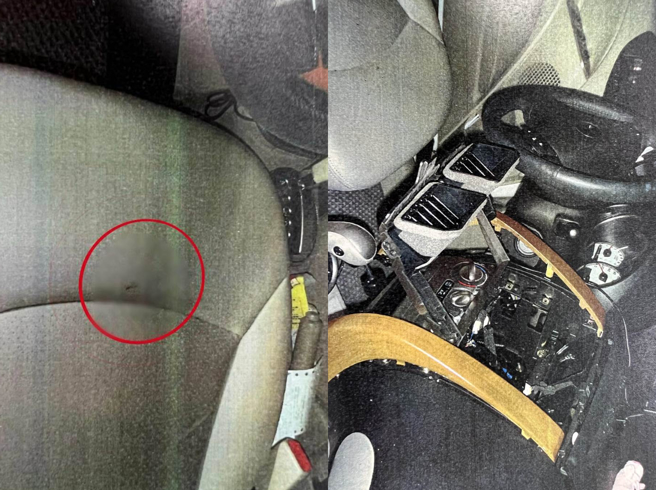 郭嫌徒手破车窗窃取车内财物；中和分局凭16年前採集的一滴血，侦破窃盗案 。（中和警分局提供）