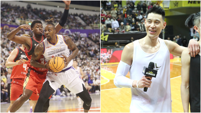 魔兽发文晒与林书豪「空中接力」得分的画面。(图／中时资料照)