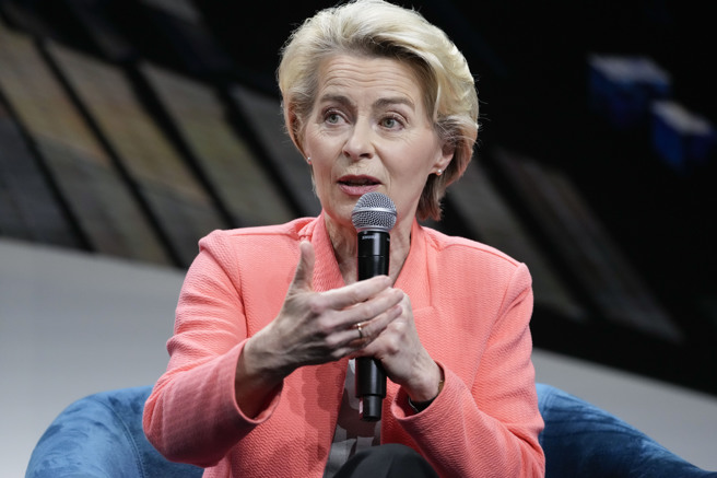 欧盟执委会主席范德赖恩（Ursula von der Leyen）。(图/美联社)
