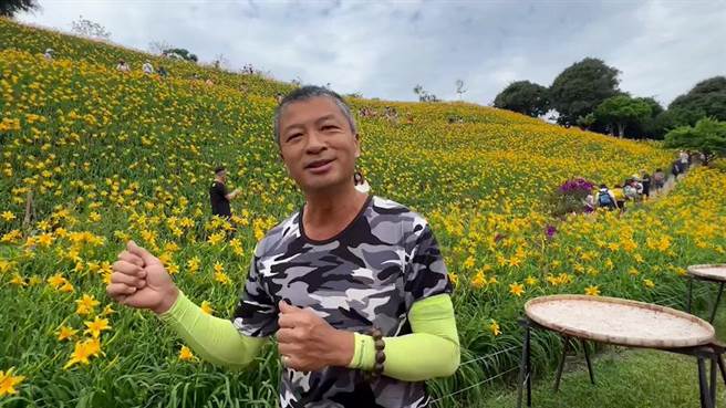 園區地主黃瑨基表示，希望遊客遵守參觀動線。（孫英哲攝）