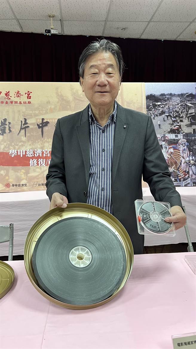 電影蒐藏家博物館長井迎瑞說，8毫米膠片拍攝的成本與技術門檻較低，但是它再現真實的能力毫不遜色。（張毓翎攝）