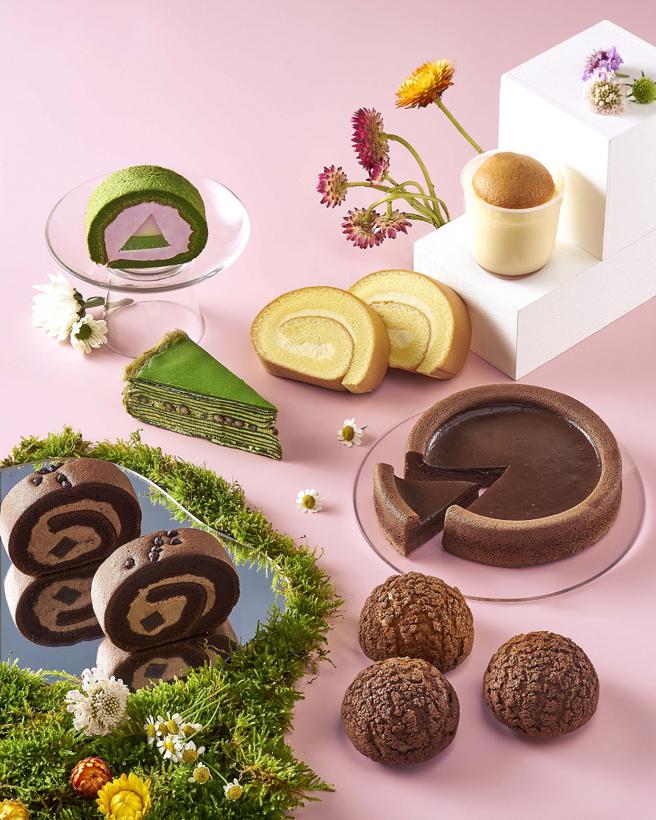 全联We Sweet集结Hershey's、伊藤久右卫门、beard papa's等3大品牌，推出歷年7款联名热销商品。（全联提供）