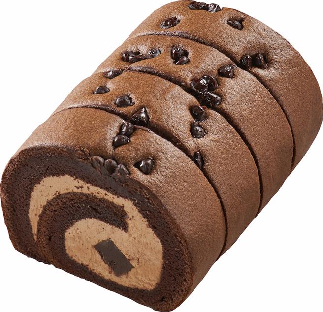 全联冰心卷蛋糕4入经典巧克力交响曲，109元。（全联提供）