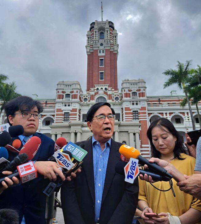 前总统陈水扁日前北上陈情，抗议修《选罢法》恐有不符比例原则的违宪争议。（中时资料照）