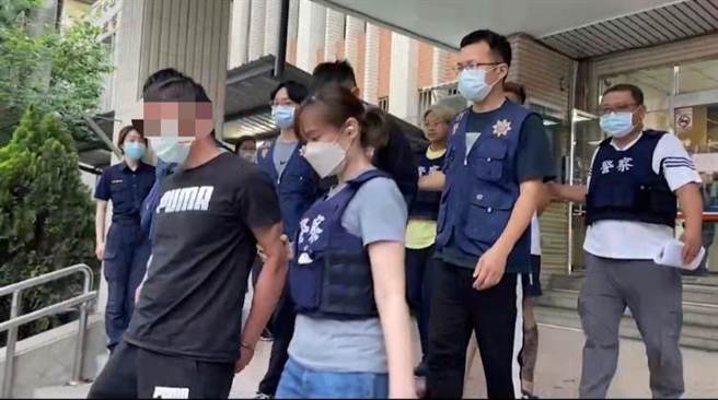 新竹县一名男子仗着帮派势力强逼地主贱卖土地，还率小弟们去砸被害人住处。（竹东分局提供／邱立雅竹县传真）