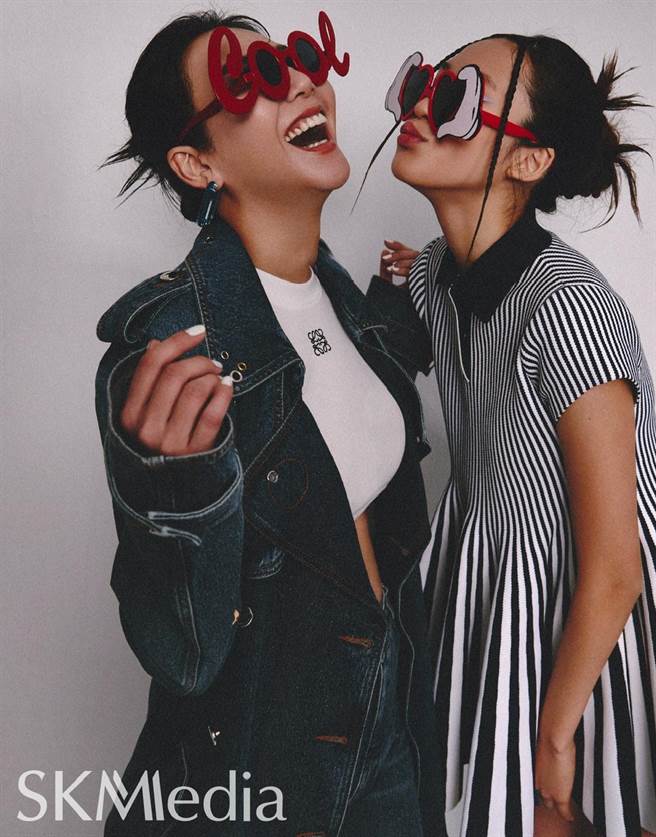 洪晓蕾与女儿Dora首次合体拍摄时尚E Cover。（SKM media提供） 