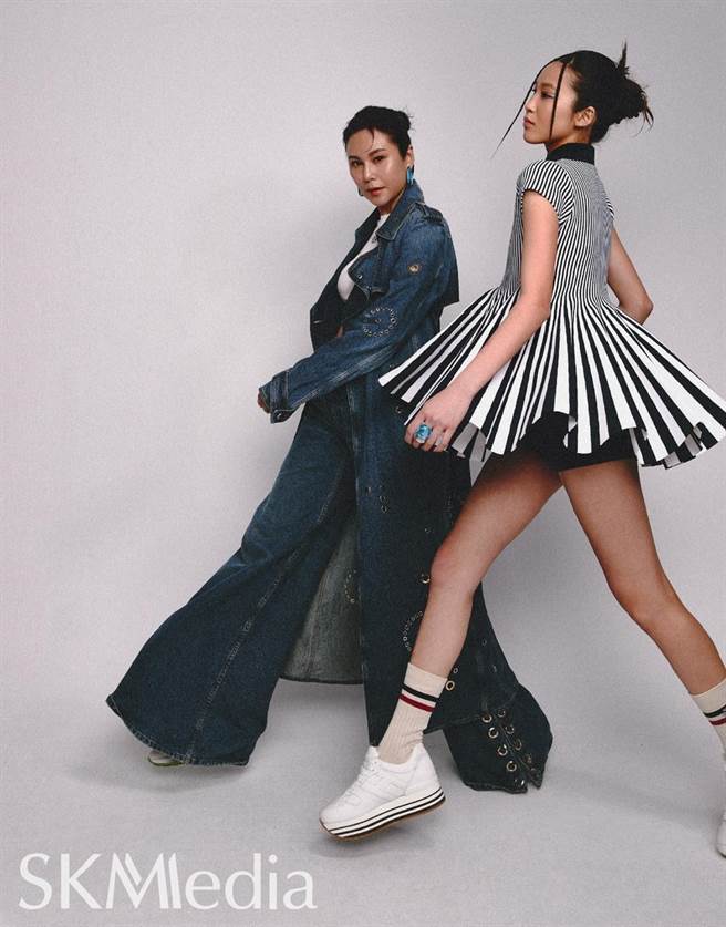 洪晓蕾与女儿Dora首次合体拍摄时尚E Cover。（SKM media提供） 