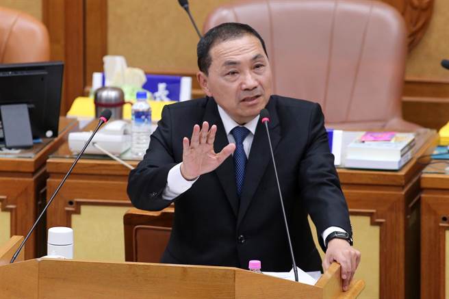 被问到会不会访美，新北市长侯友宜表示，没有计画。（黄世麒摄）