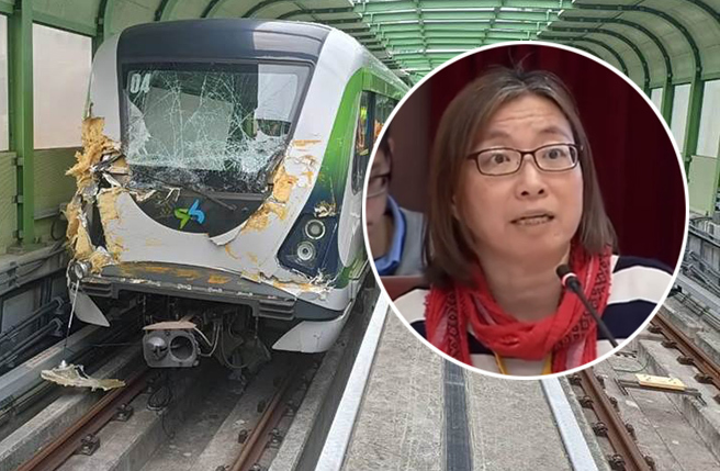 静宜大学林淑雅助理教授。(右 翻摄总统府原转会YT)